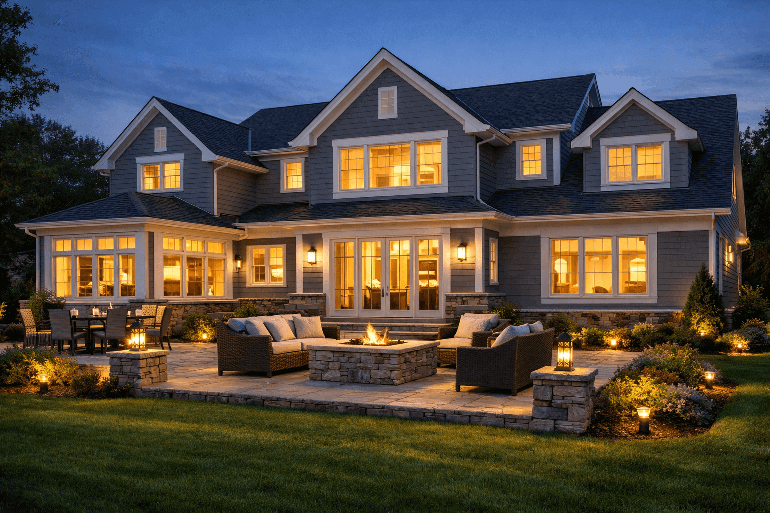 Professional installation of secure home exterior door and window protection.